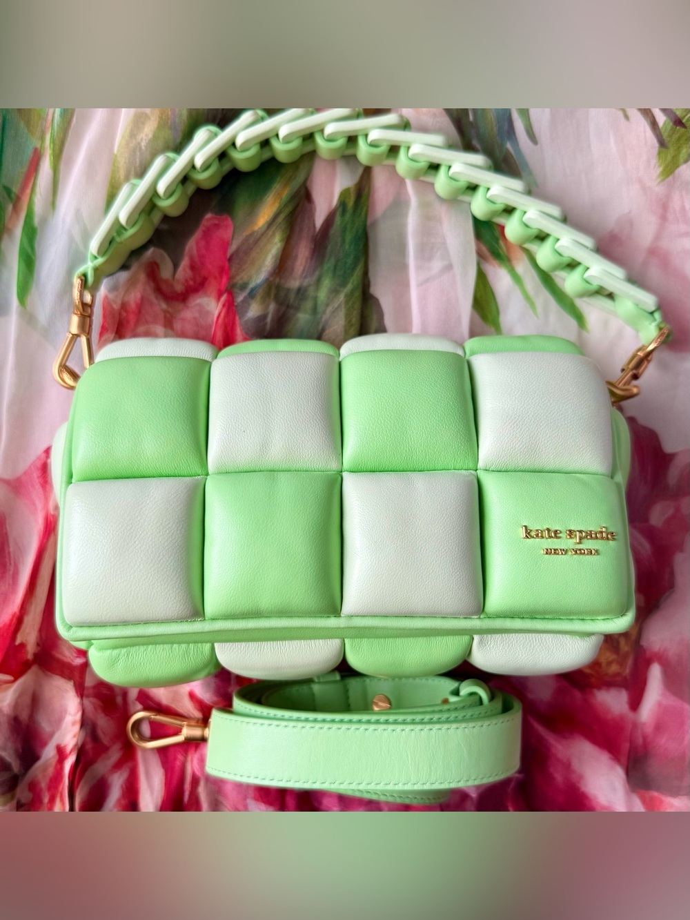 Kate Spade Boxxy Colorblocked Smooth Leather East-West Crossbody Bag